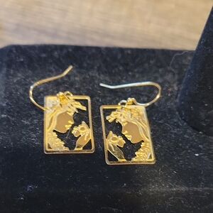 18k Gold Ultra Thick Plating/pierced Earrings;" Napualani"Gorgeous!